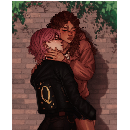 QQ On The Wall Art Print