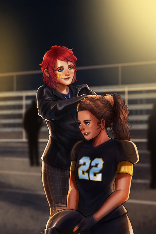 Q&Q Football Sidelines Art Print